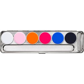 Kryolan Aquacolor UV-Dayglow Palette