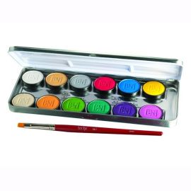Ben Nye Lumiere Palette

Ben Nye Lumière Grande Colours provide beautiful and brilliant luminescence for fashion, face painting or stage. Apply pressed colors either dry or wet! Safe to use on eyes, face and body. 