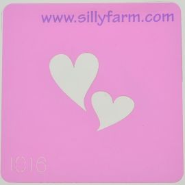 Silly Farm Stencil Hearts (20837)