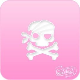 Schminksjabloon Sillyfarm Pirate Skull N' Bones