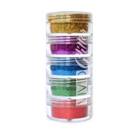 Vivid Glitter Snapping Rainbow Stack