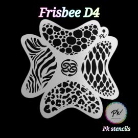 Frisbee Facepaintingstencil D4