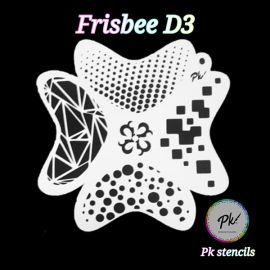 Frisbee Schminkstencil D3