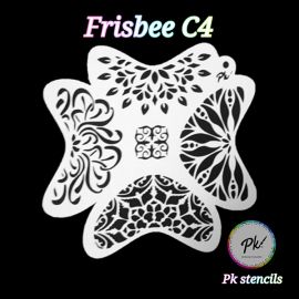 Frisbee Facepaintingstencil C4