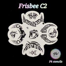 Frisbee Facepaintingstencil C2