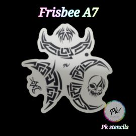 Frisbee Facepaintingstencil A7
