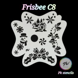 Frisbee Facepaintingstencil C8