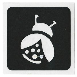 Glittertattoo Stencil Lady Bug (5 pack)