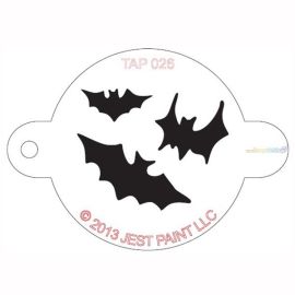 Tap Facepaint Stencil Bats