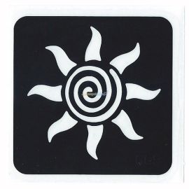 Glittertattoo Stencil Sun Swirl (5 pack)