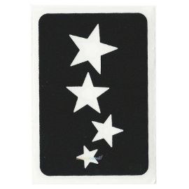 Glittertattoo Stencil Cascading Stars (5 pack)