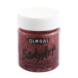 Global Bodyart Glitter Rood