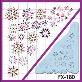 TriEdge FX Collection -Snowflakes Stencil