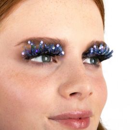 Pxp False Blue Glitter Eyelashes|Calypso Style