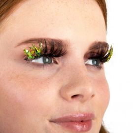 Pxp False Eyelashes Green Glitter|Barranquilla Style