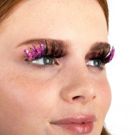 Pxp False Hotpink Glitter Eyelashes|Barranquilla Style