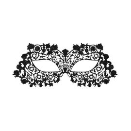 Face Lace Mustress Black With Open Eyes