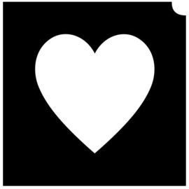 Glittertattoo Sjabloon Emoji Heart (5 pack)