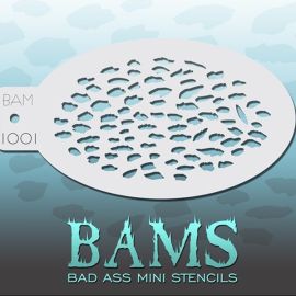 Bad Ass Bams FacePaint Stencil 1001