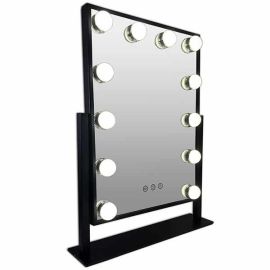 Metal Hollywood black LED Black

The make-up mirror is large in size with an extremely sleek and slim design