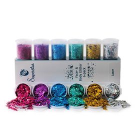 The Laser Chunky Glitter Mix 6-pack is a real must have for your make-up kit.