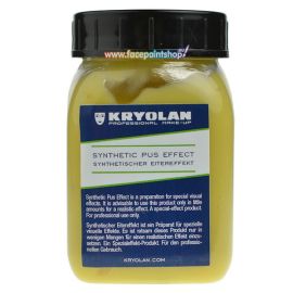 Kryolan Synthetic Pus Effect 

Kryolan Synthetic Pus Effect is a preparation for special visual effects in a suitable consistency, color and hygienic cosmetic quality. It is advisable to use this product only in little amounts for a realistic effect.
