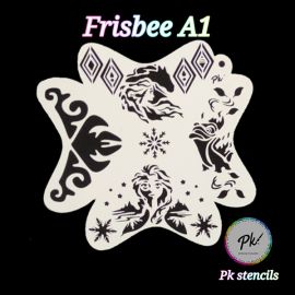 Frisbee Facepaintingstencil A1