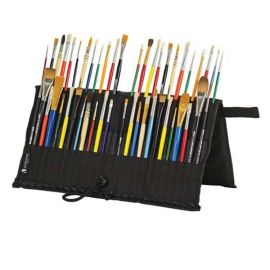 Heritage Easy Pack & Go Easel

Duurzame zwarte nylon penselenhouder met elastisch bandjes biedt plaats aan maximaal 48 schminkpenselen