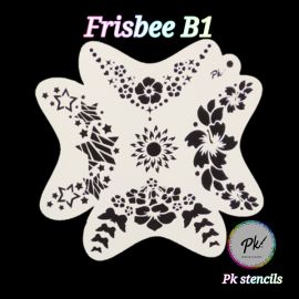 Frisbee Facepaintingstencil B1