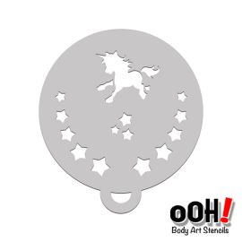 oOh Body Art Unicorn Star Flip Stencil C21