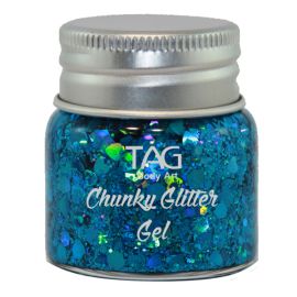 Tag Chunky Glitter Gel Blue 20gr
