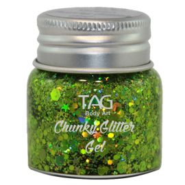 Tag Chunky Glitter Gel Green 20gr