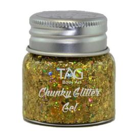 Tag Chunky Glitter Gel Gold