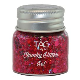 Tag Chunky Glitter Gel Plum 20gr