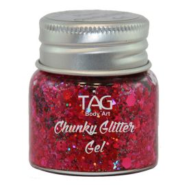 Tag Chunky Glitter Gel Plum 20gr