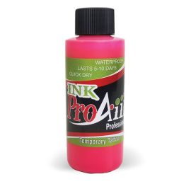 ProAiir INK is unlike any other makeup on the market. 

ProAiir is the most durable temporary airbrush tattoo ink ever made. ProAiir is an alcohol-oil based tattoo ink that's manufactured in the United States using only FDA approved cosmetic grade dyes 