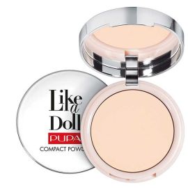 LIKE A DOLL COMPACT POWDER is Pupa’s compact face powder, a very fine powder that guarantees mattified and radiant face skin that looks amazingly smooth and even.