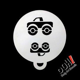 oOH Pickup Truck Paint Stencil

OOh Facepainting stencils are designed to be symmetrical so you can just turn and rotate the stencils to go right around the face