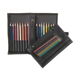 Easy Pack & Go Traveler

Duurzame zwarte nylon potlood- en penseelhouder met elastistieke band voor maximaal 16 potloden of penselen. Met uitneembaar netje.