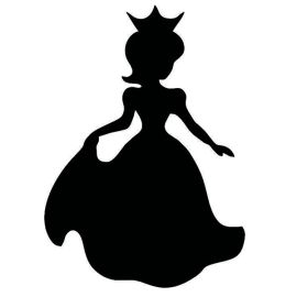 Glitter Tattoo Stencil Princess