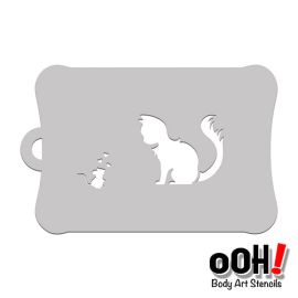 oOh Body Art Cat & Mouse Stencil