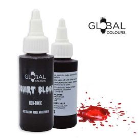 Find Global Squirt Blood Here ! Global Colours' Stage Blood is ideal for creating gory Halloween special effects and wounds.