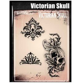 Wiser Airbrush Tattoo Victorian Skull

Pro Stencil kit contains both positive and negative design shapes that are used to create Black&Grey or Color tattoos.