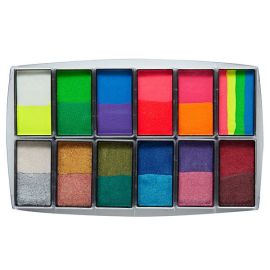 Global All You Need Bright & Shiny Palette 12 Pack

Global Colours' face and body paint is a painter's dream come true. With bold, vivid colours and a smooth consistency,