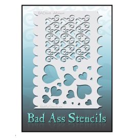 Bad Ass All Heart Bad Stencil
