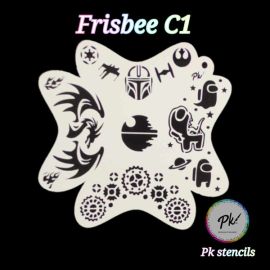 Frisbee Facepaintingstencil Space C1