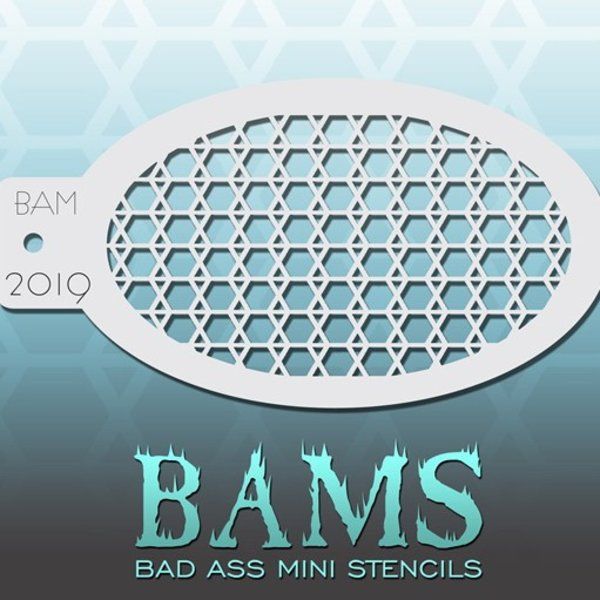 Bad Ass Bams FacePaint Stencil 2019