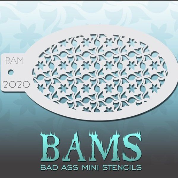 Bad Ass Bams FacePaint Stencil 2020