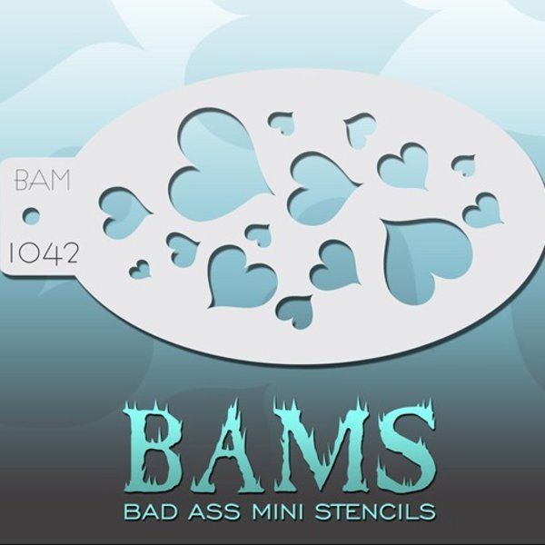 Bad Ass Bams FacePaint Stencil 1042