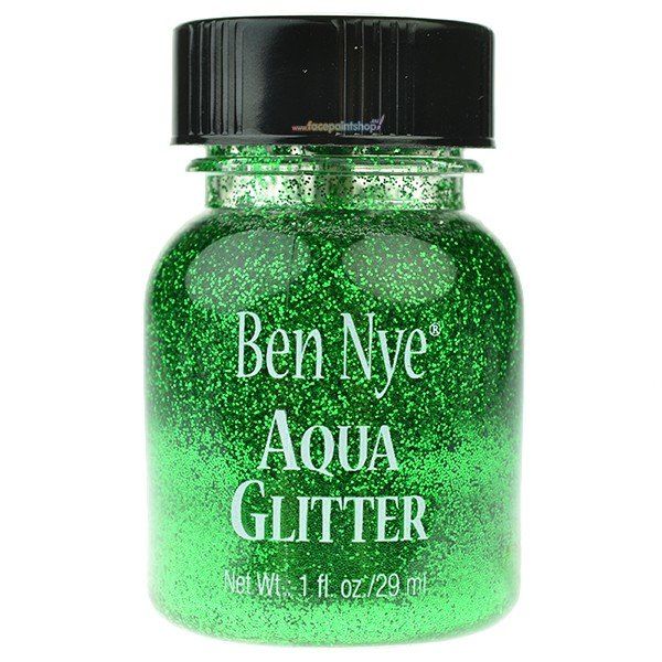 Ben Nye Aqua Glitter Neon Green